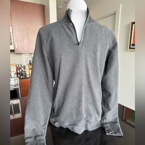 Mack Weldon Gray Mock Zip Pullover Medium | Side Pockets | Great Condition